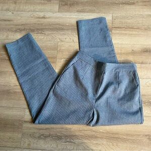 Monk & Lou grey white pinstripe pull on trouser pants size 6